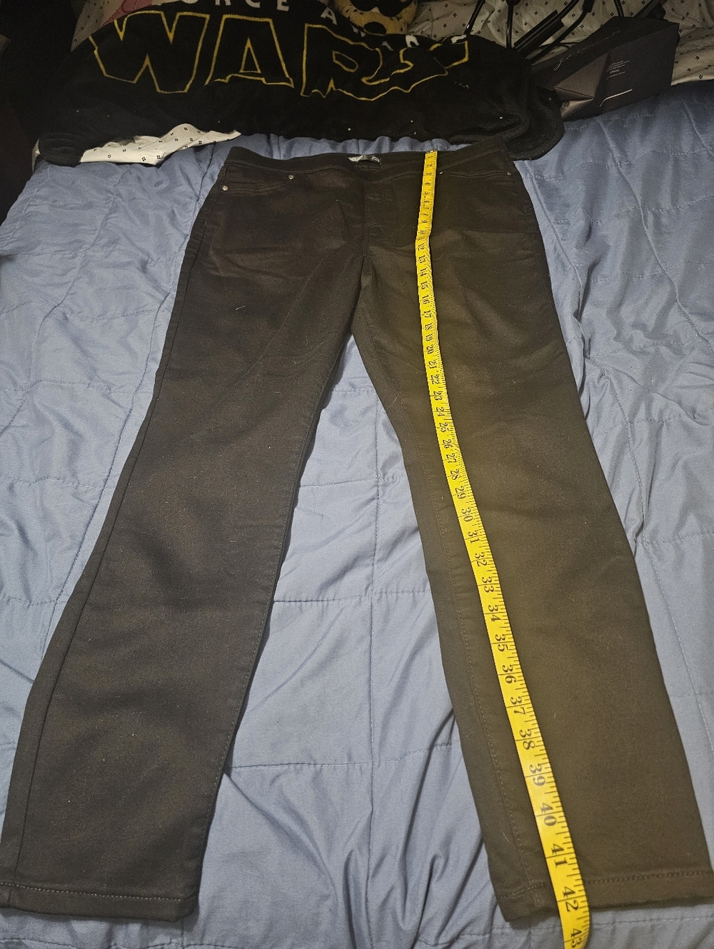 Simply Vera Wang Women's Black Hi Rise All-Day Denim Shaping Legging - Size XL - Picture 3 of 6